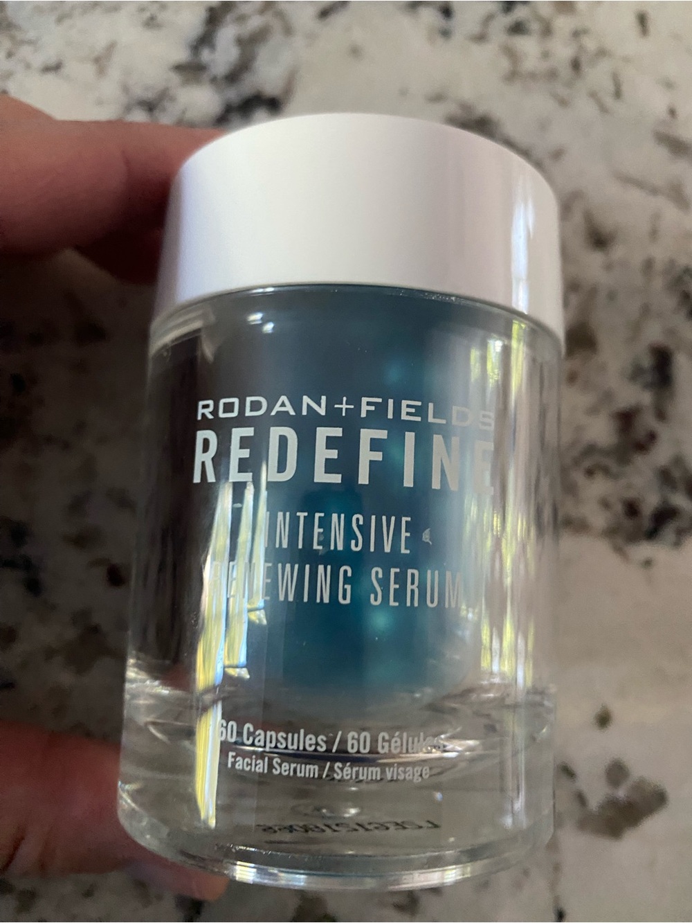 Rodan + Fields Redefine Intensive Renewing Serum Capsules - Blue with White Cap
